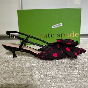 Kate Spade Begonia Kitten Heel shoe, Black, size 8